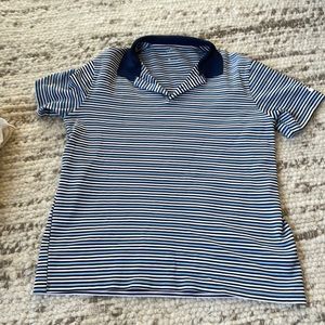 Never worn Nike Blue striped dry-fit polo